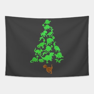 Christmas Tree Rex Tapestry