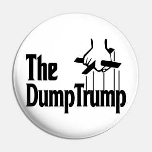 the dump trump black Pin