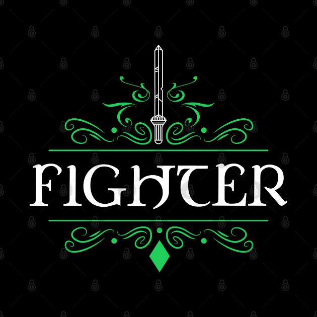 Fighter Character Class RPG Tabletop Gaming by pixeptional