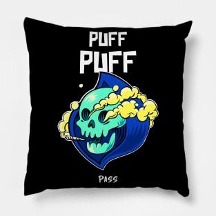 skeleton smoking Pillow