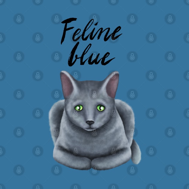 Feline blue by illucalliart