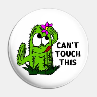 Funny Cartoon Cactus Pin