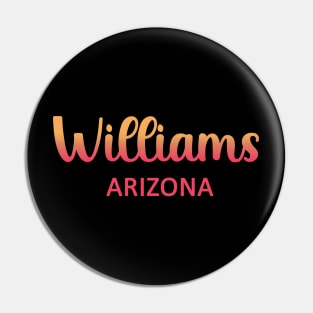 Arizona Williams map arizona state usa arizona tourism Williams tourism Pin