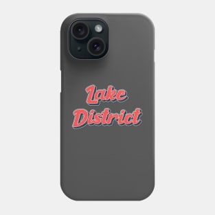 Retro Cumbria Text - The Lake District Phone Case