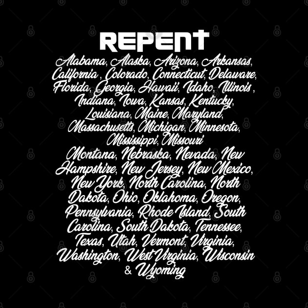 Repent America! by CalledandChosenApparel