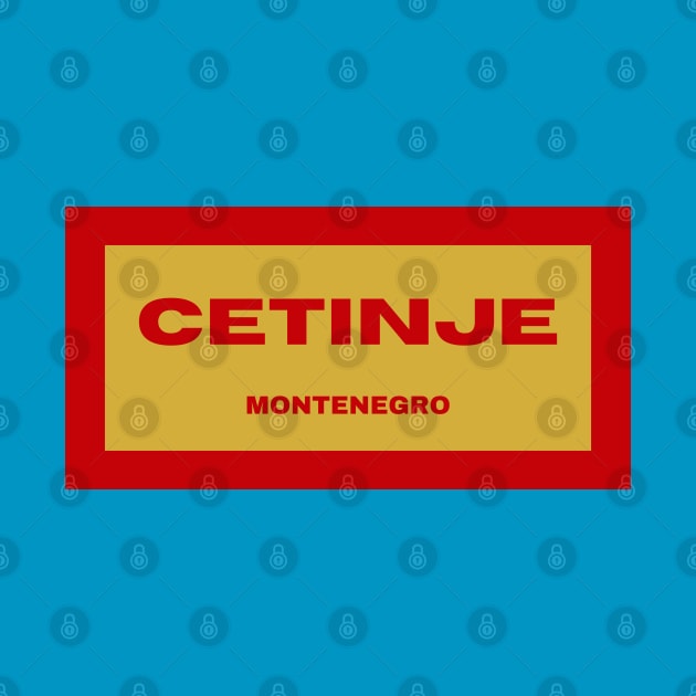 Cetinje City in Montenegro Flag Colors by aybe7elf