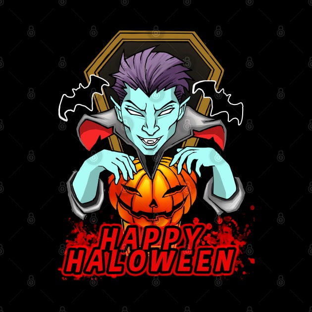 Happy Bloody Halloween Evil Vampire by dnlribeiro88