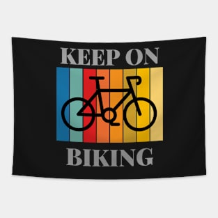 Keep On Biking Tapestry