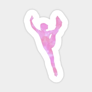 Pink Figure Skater Magnet