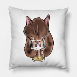 Coffee Kitty Pillow