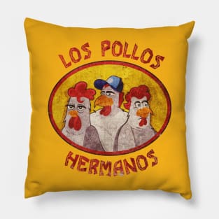 three cock poses Pillow