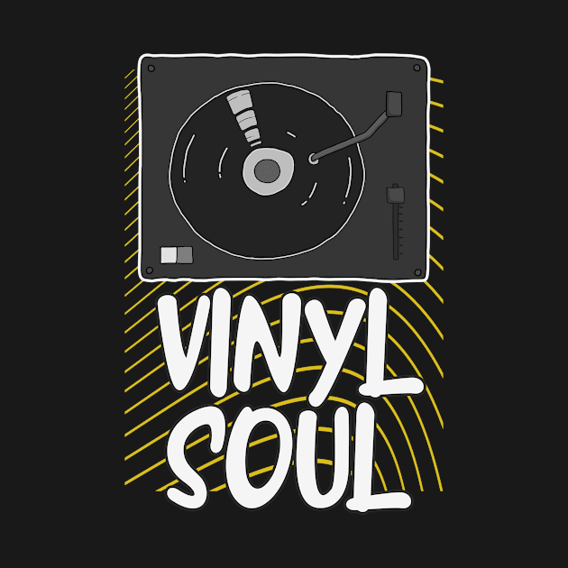 Vinyl Soul Record Turntable DJ by Foxxy Merch