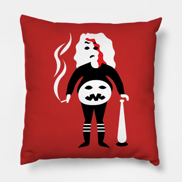 Femmes of Fright - Lou! Pillow by evilgoods