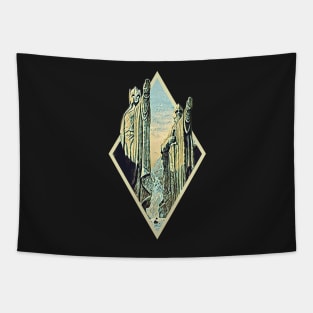 Kings by the River - Digital Art - Diamond Frame - Black - Fantasy Tapestry