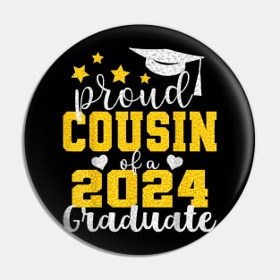 Proud Cousin of 2024 Graduate Awesome Family College Pin