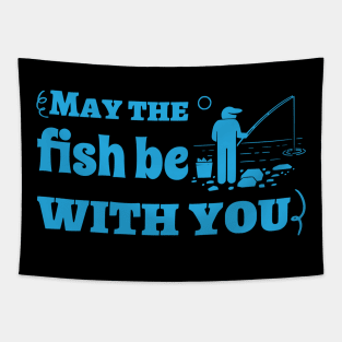 May the Fish Be with You Tapestry
