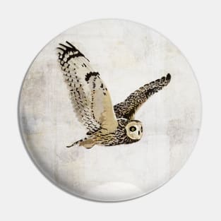 Short Eared Owl Pin