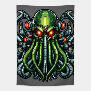 Biomech Cthulhu Overlord S01 D22 Tapestry