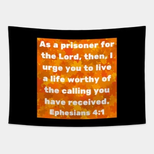 Bible Verse Ephesians 4:1 Tapestry