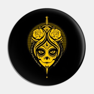 La Catrina / Santa Muerte / yellow edition Pin