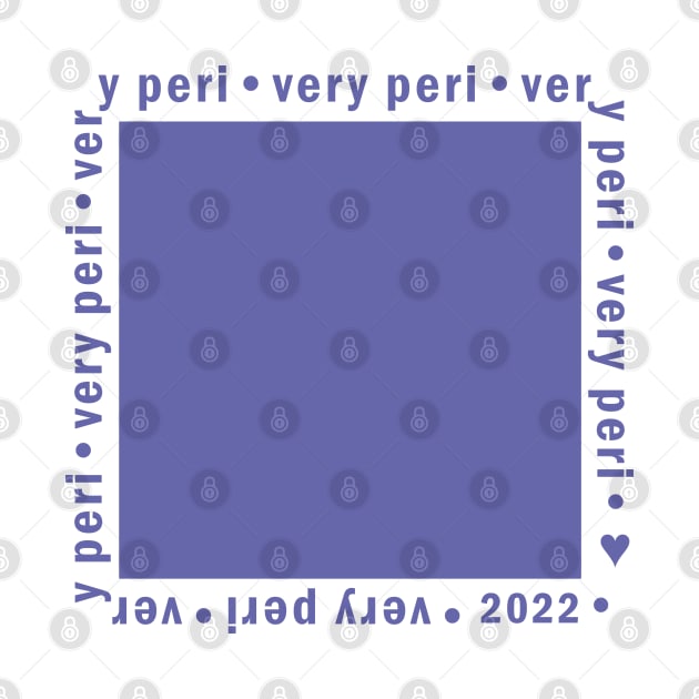 Very Peri Color of the Year 2022 Swatch Periwinkle Blue by ellenhenryart