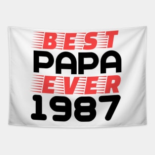 T-shirt Best papa 1987 Tapestry