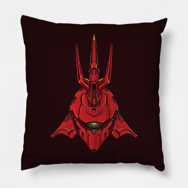 Head Sazabi Gundam Pillow by badsyxn