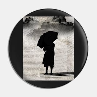 It Never Rains But It Pours Silhouette Pin