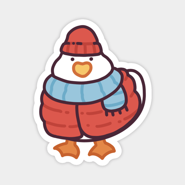 Duckie Winter Outfit - Red Magnet by Meil Can