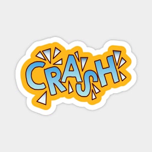 crash comic speech bubble Magnet