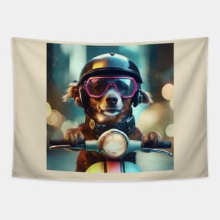 Scooter Dog Tapestry