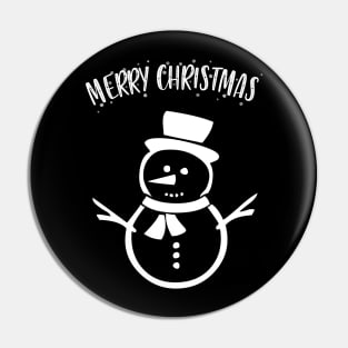 Merry Christmas Frosty Pin