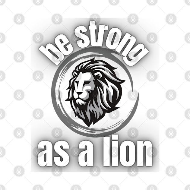 Be strong as a lion by TeeText