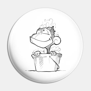 Bathtub monkey Pin