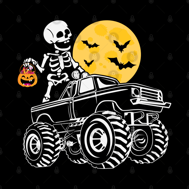 Halloween Boo Ghost Monster Truck by MZeeDesigns