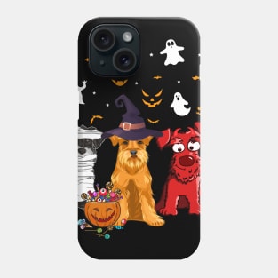 Funny Three Schnauzer Halloween Gift Shirt Phone Case