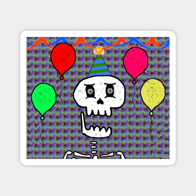 Skeleton Birthday Magnet by mushriah333