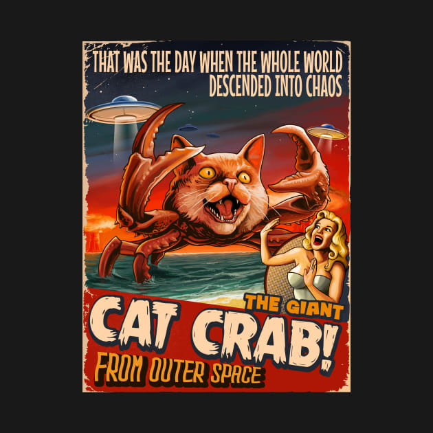 The Giant Cat Crab Cat TShirt TeePublic