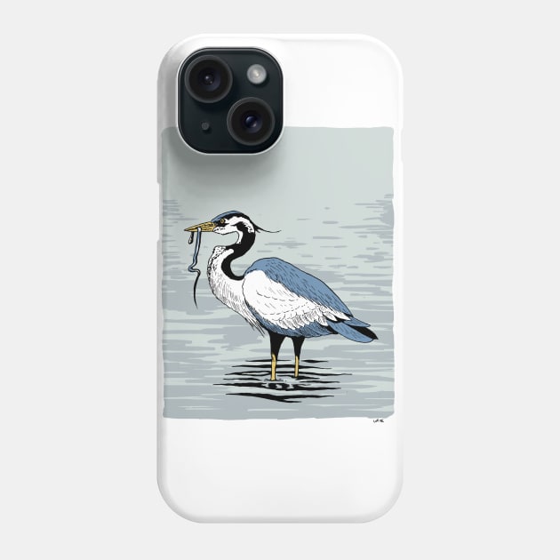 Great Blue Heron Phone Case by OBSUART