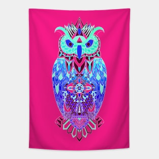 glitch kitsch owl ecopop Tapestry