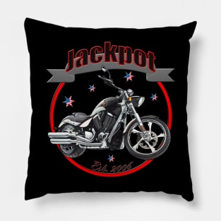 Jackpot U.S.A.Star Motorcycle Pillow