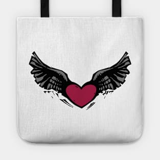 heart wings Tote