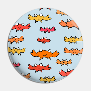 Cute and Colorful Crab Pattern Pin