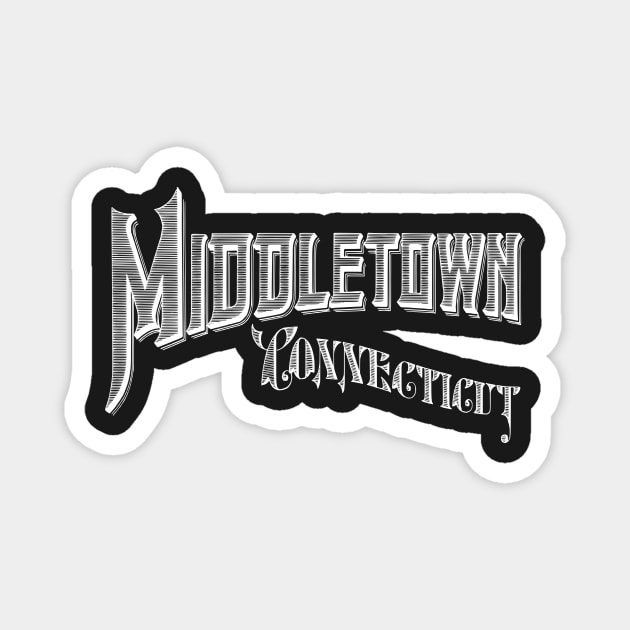 Vintage Middletown, CT Magnet by DonDota