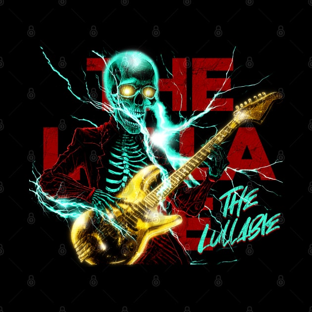 The Lullaby Rock and Roll Punk Rock With Rocker Skeleton Playing Guitar by Snoobdesignbkk