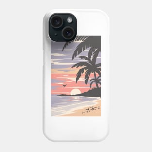 Sunset at the beach Phone Case