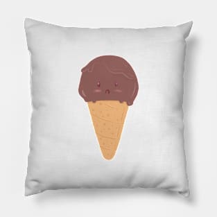 chocolae ice ceam cone Pillow