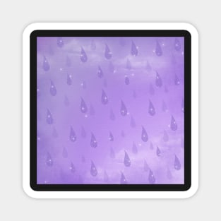 Sparkling Lilac Rain Magnet