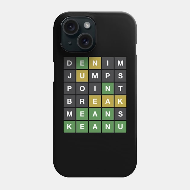 Wordle Reeves Phone Case by 12&24