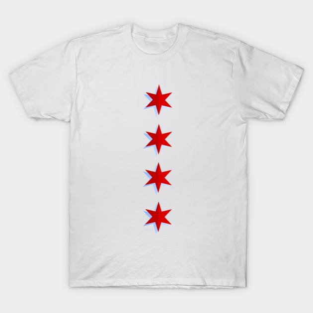 Chicago PD Vertical Flag T-Shirt